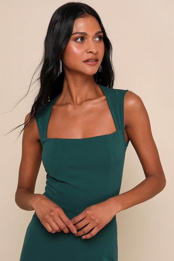 Enticing Endeavors Emerald Green Jumpsuit