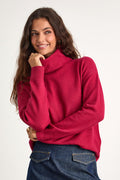 Amazing Memories Berry Red Turtleneck Sweater