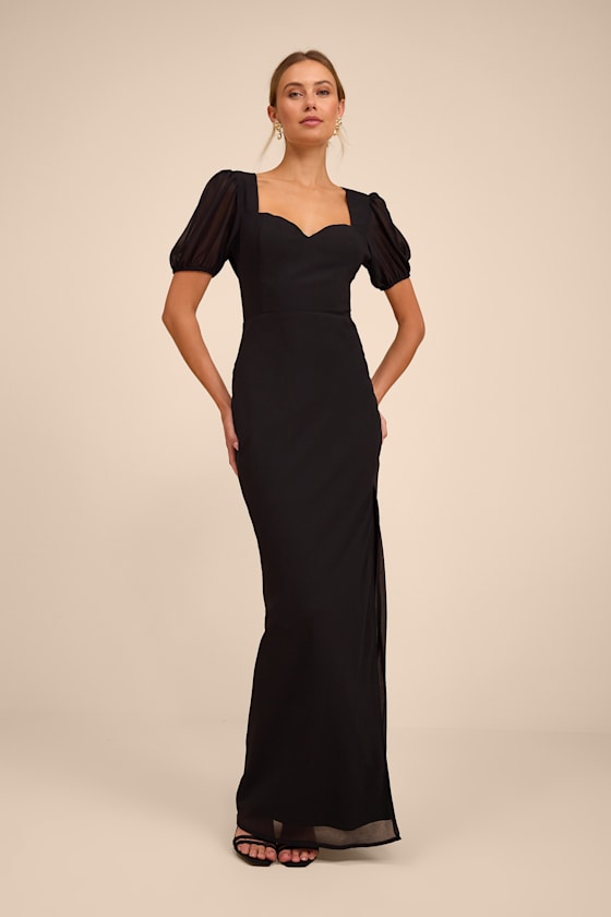 Gianni Black Backless Maxi Dress