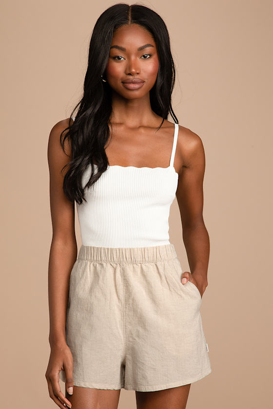 Classic Beige Beach Shorts